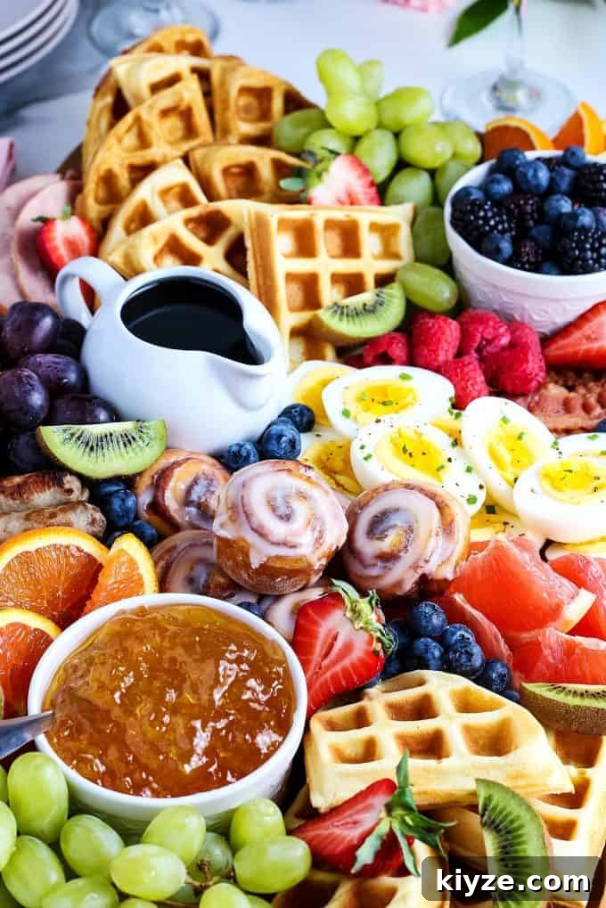 closeup photo of Mother's Day brunch board