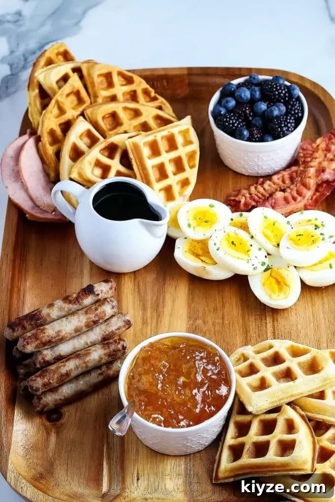 deviled egg added to brunch board