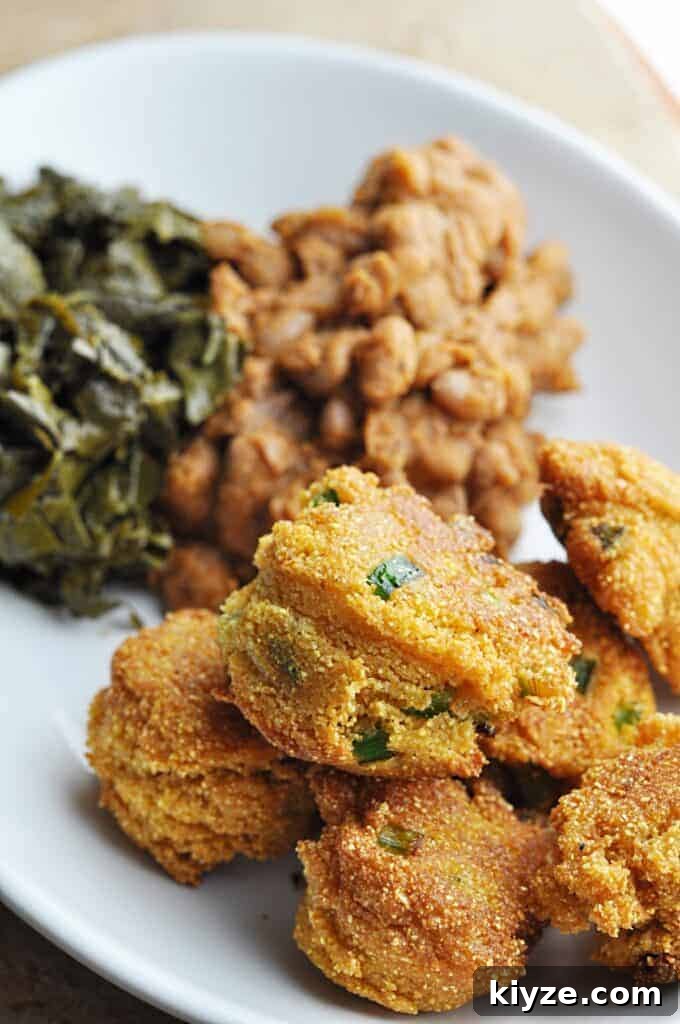 Zesty Jalapeño Hush Puppies Recipe — Quick Southern Corn Fritters 2 Hush Puppies with Jalapeno