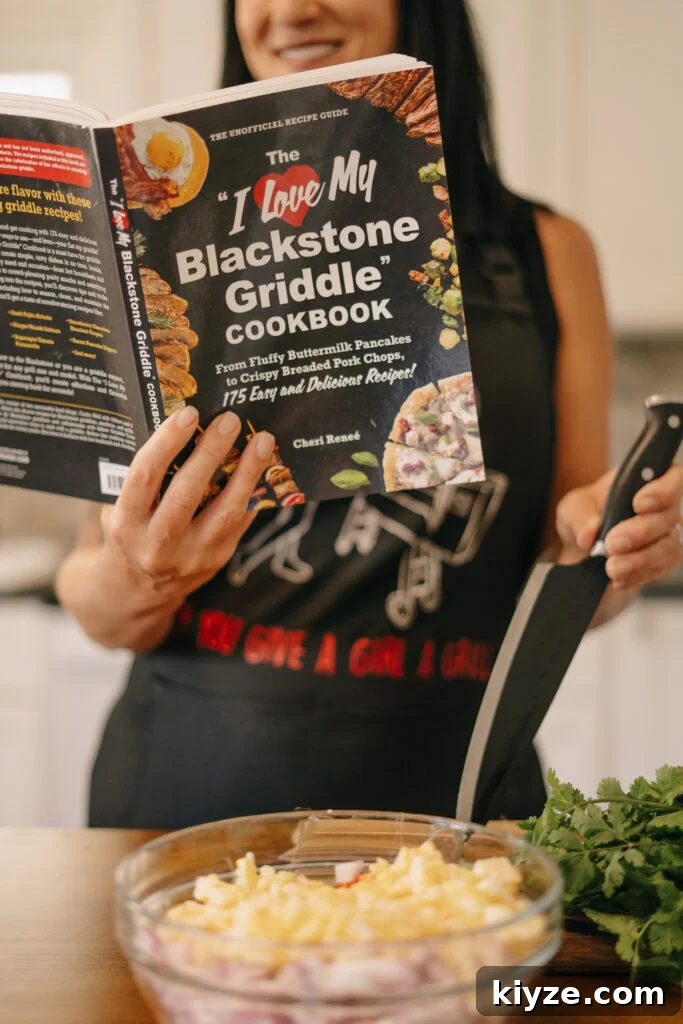 Blackstone Beef Enchiladas with Melted Cheese and Salsa Verde 13 The "I Love My Blackstone Griddle" Cookbook by Cheri Renee