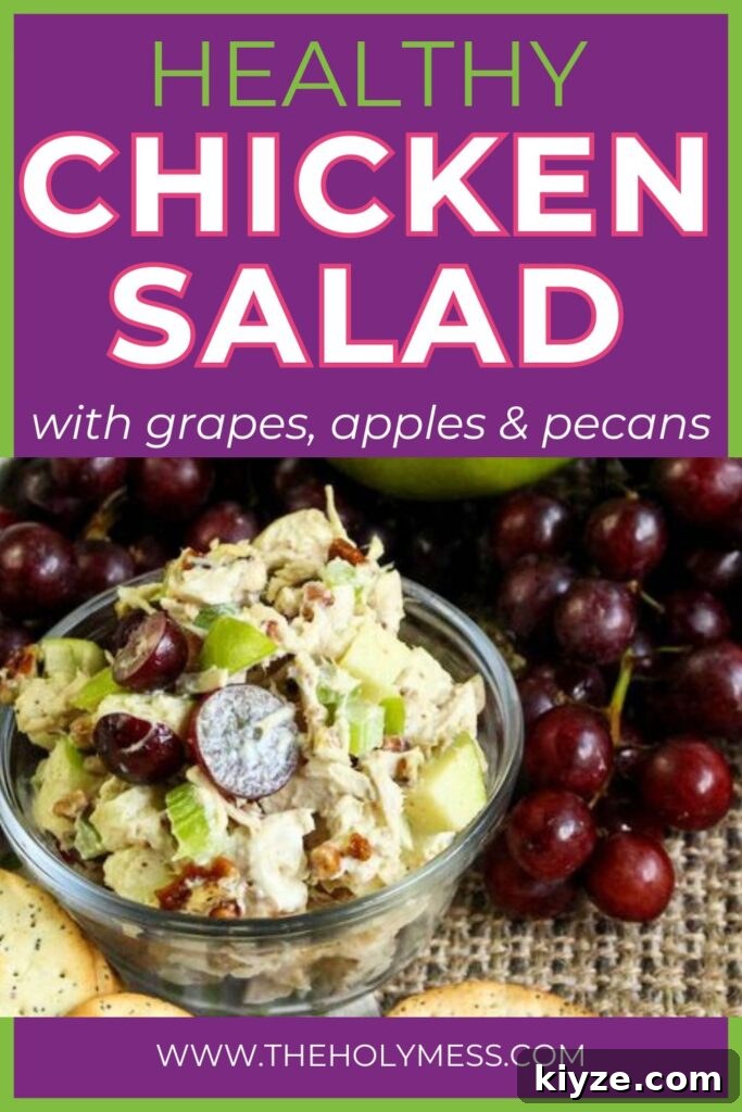 Chicken Salad with Grapes, Apples & Pecans — Light Recipe 7 Healthy Chicken Salad for Weight Watchers