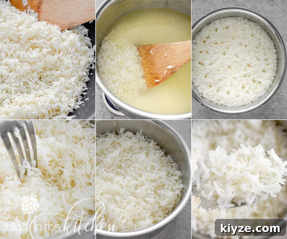 Perfect Fluffy White Rice: Simple Stovetop and Rice Cooker Methods 5 Serving of fluffy basmati rice