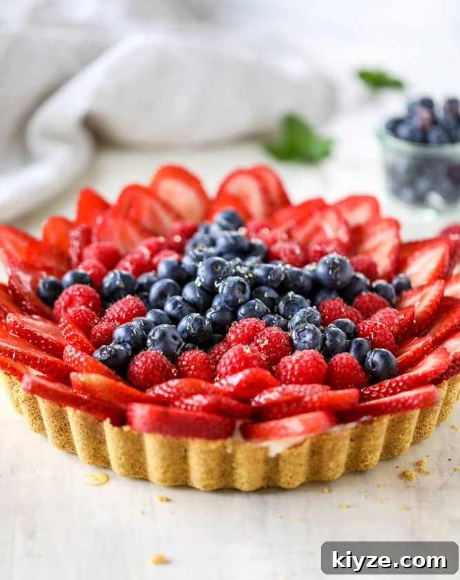 Triple-Berry No-Bake Star Tart Recipe (Video) 5 BERRY STAR TART