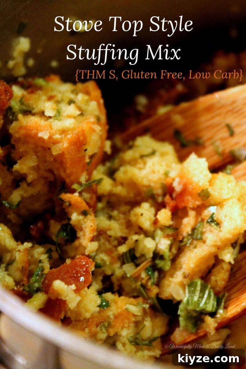 Stovetop Gluten-Free Stuffing Mix — Low-Carb, THM S-Friendly 2 Stove Top Style Dressing Mix {THM S, Gluten Free, Low Carb}