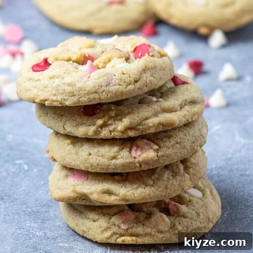 Valentine’s Red & Pink Chip Sugar Cookies 7 Valentine Cookies