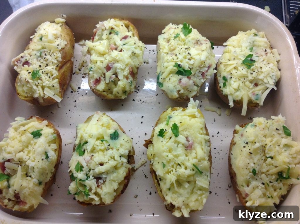 Loaded Stuffed Jacket Potatoes: Crispy Skins with Creamy Filling 2 Stuffed Jacket Potatoes