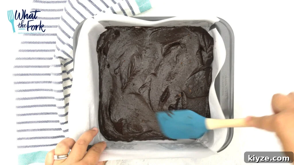 One-Bowl Fudgy Gluten-Free Brownies Recipe 10 Transfer the batter into a prepared pan (9×9 metal pan lined with parchment paper). Bake at 325 for 22-25 minutes.