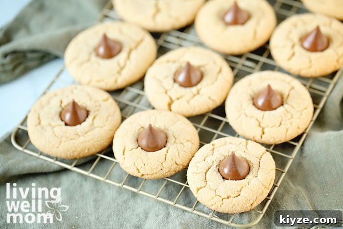 Gluten-Free Peanut Butter Blossom Cookies — Video Recipe & Tips 4 gluten-free peanut butter kiss cookies