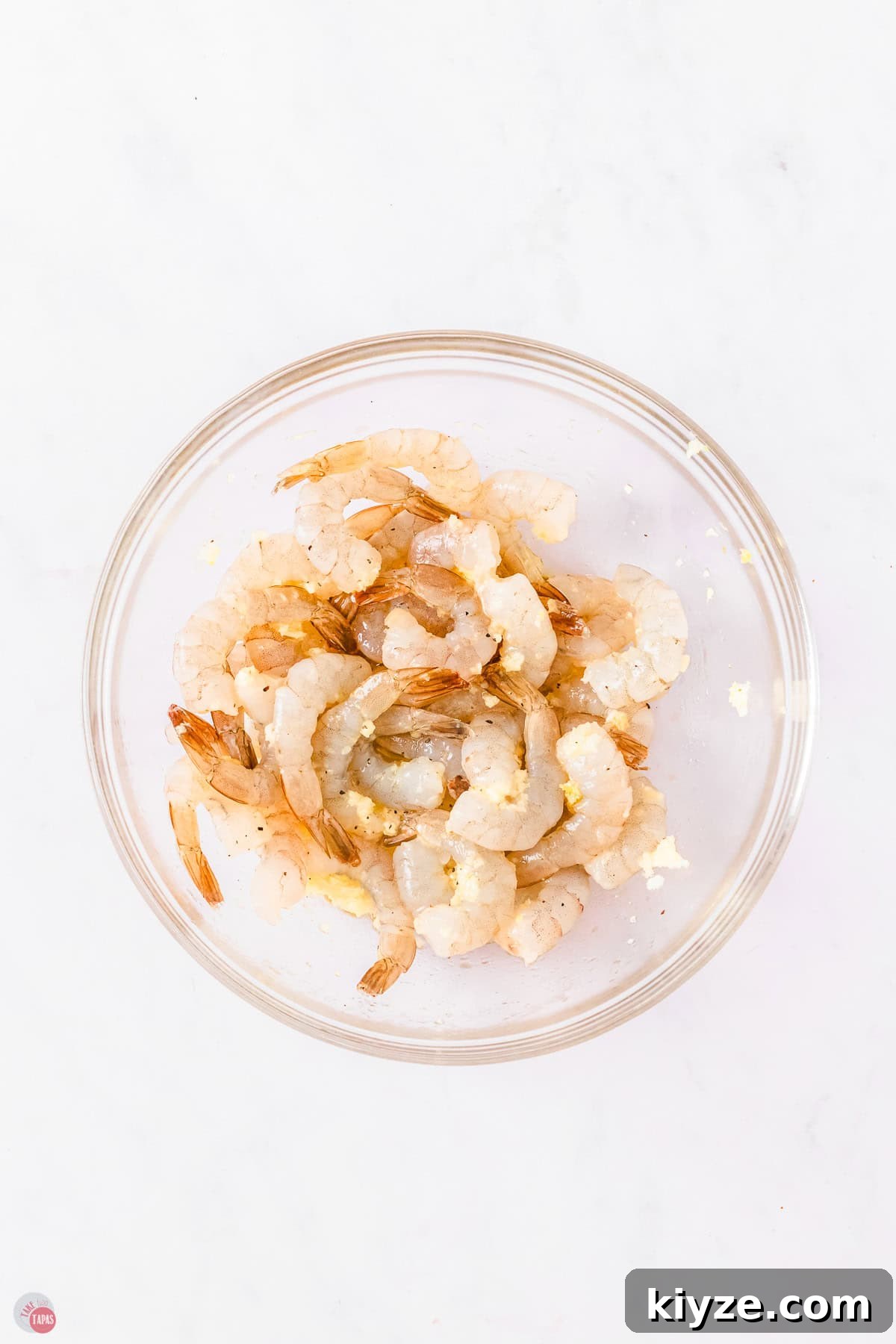raw shrimp in a bowl