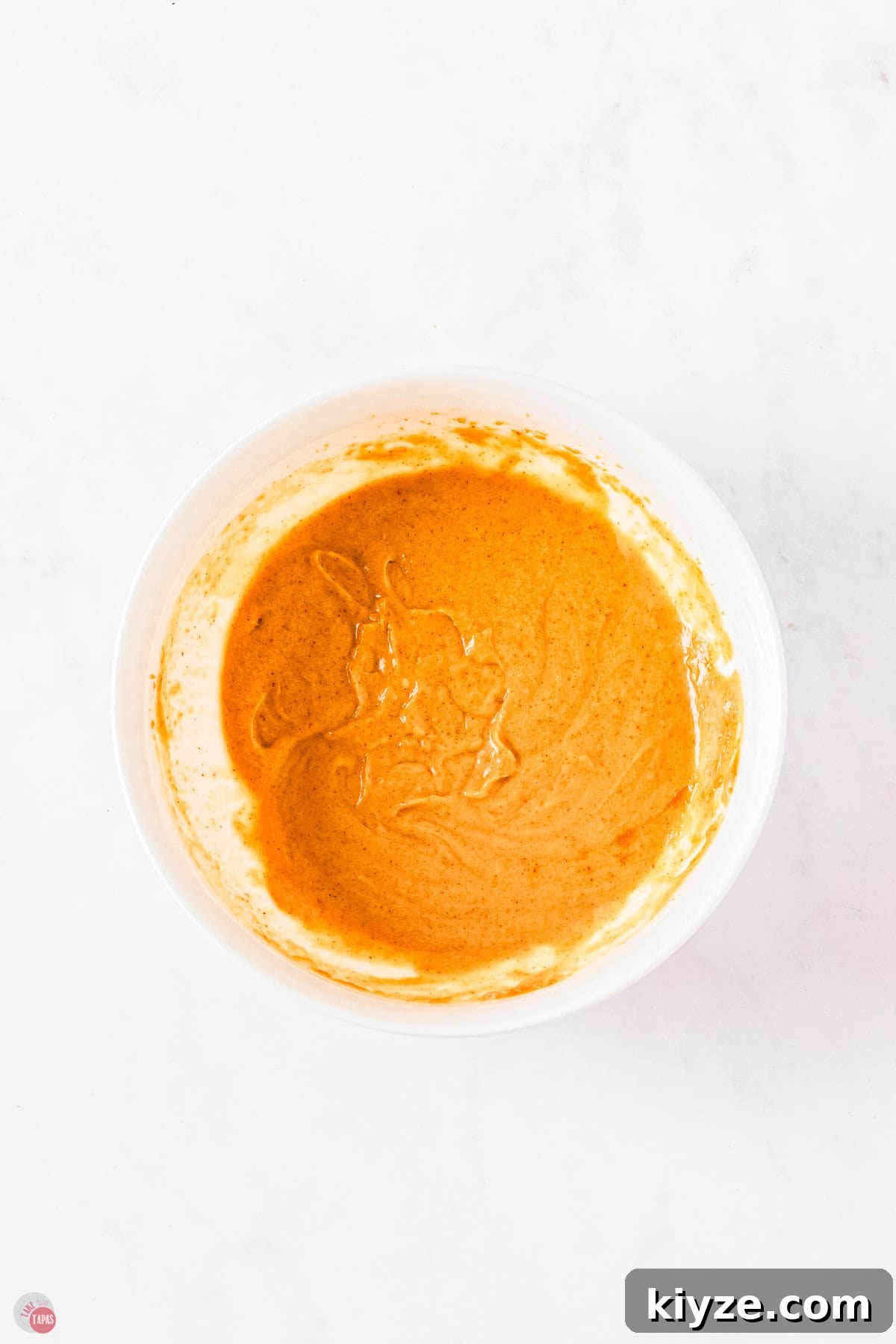 Asian peanut sauce in a bowl