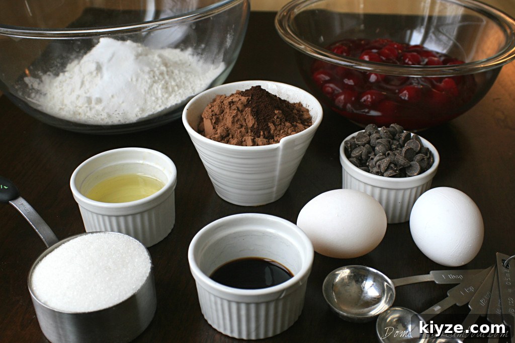 Decadent Chocolate Cherry Layer Cake Recipe 3 chocolate cherry cake ingredients