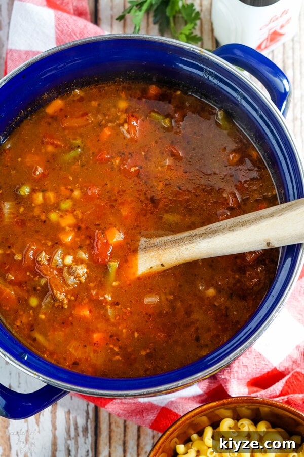 Hearty Hamburger Macaroni Soup Recipe for Cozy Weeknights 5 img 6351 4