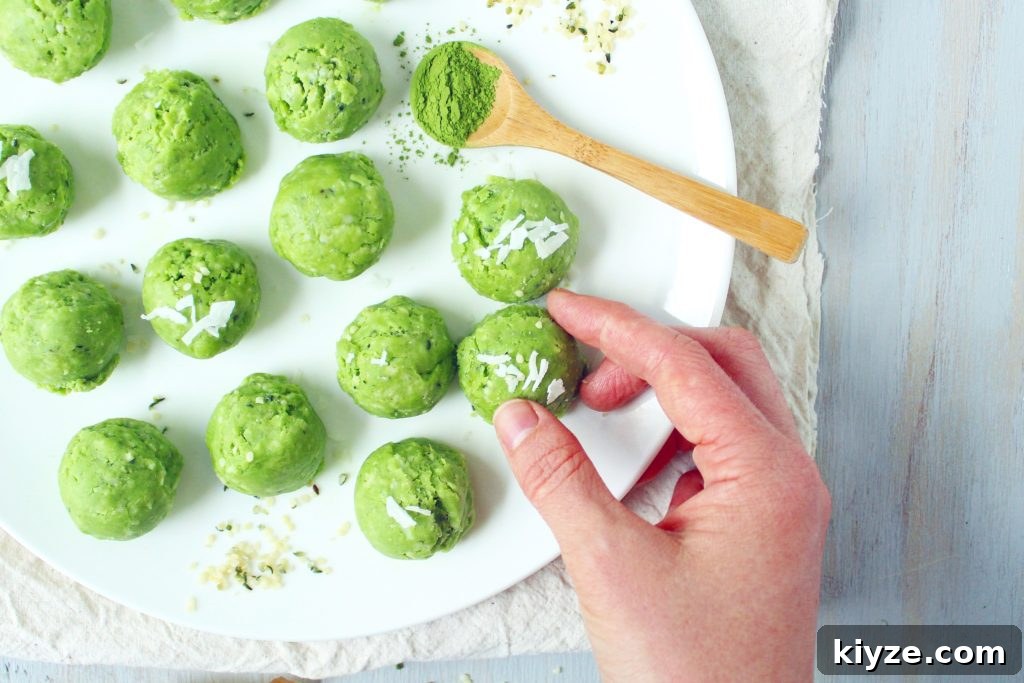 Coconut Matcha Energy Bites: No-Bake Snack for Natural Boost 3 Coconut Matcha Bliss Balls