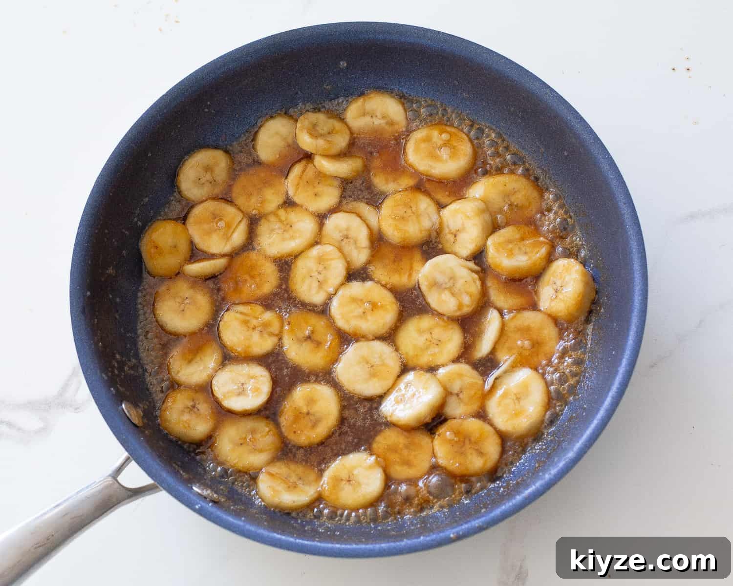 Banana-Stuffed French Toast with Cinnamon Maple Glaze 4 brown sugared bananas