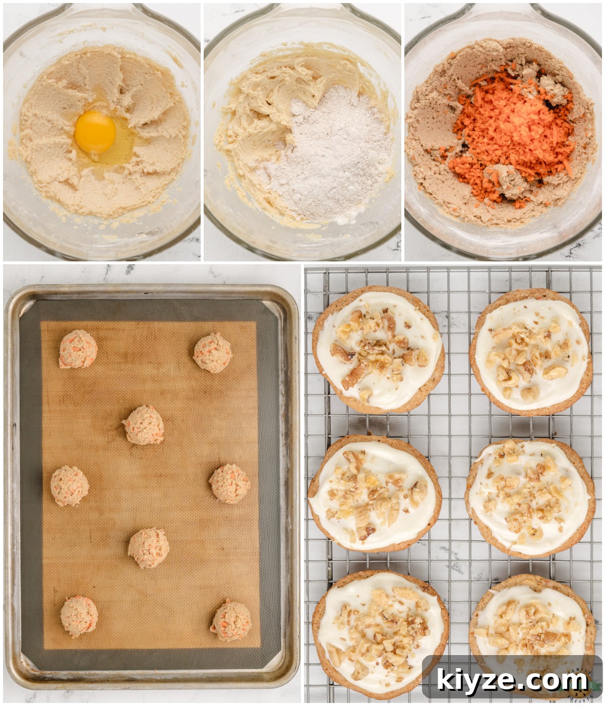 Carrot Cake Cookies with Cream Cheese Frosting Recipe 3 Making Carrot Cake Cookies with fresh carrot