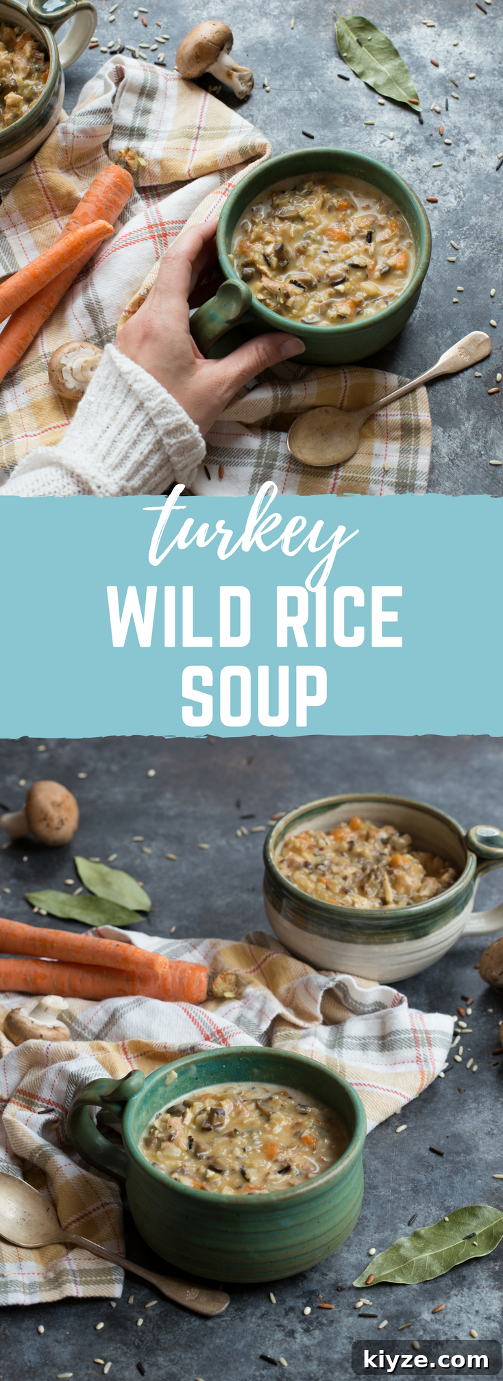 Creamy Turkey and Wild Rice Soup Recipe for Leftovers 10 Final serving of Turkey Wild Rice Soup