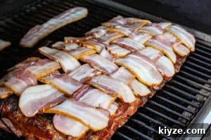 How to Weave Bacon: Step-by-Step Guide for Perfect Bacon Weaves 2 uncooked bacon weave on spare ribs