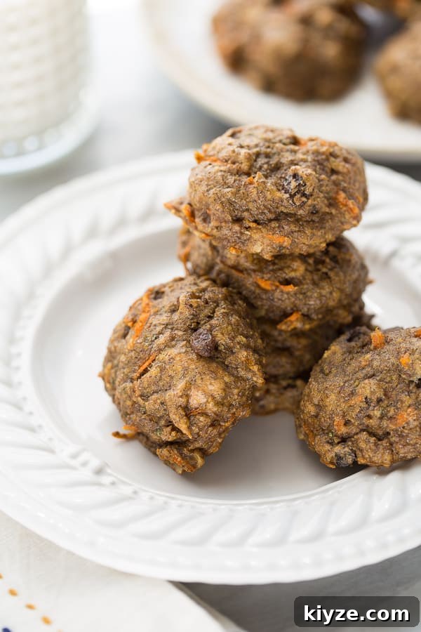 Gluten-Free Vegan Carrot Cake Power Cookies — Moist & Spiced 2 Carrot Cake Power Cookies! Healthy, gluten-free and vegan breakfast cookies that are full of superfoods. Delicious and kid-friendly!
