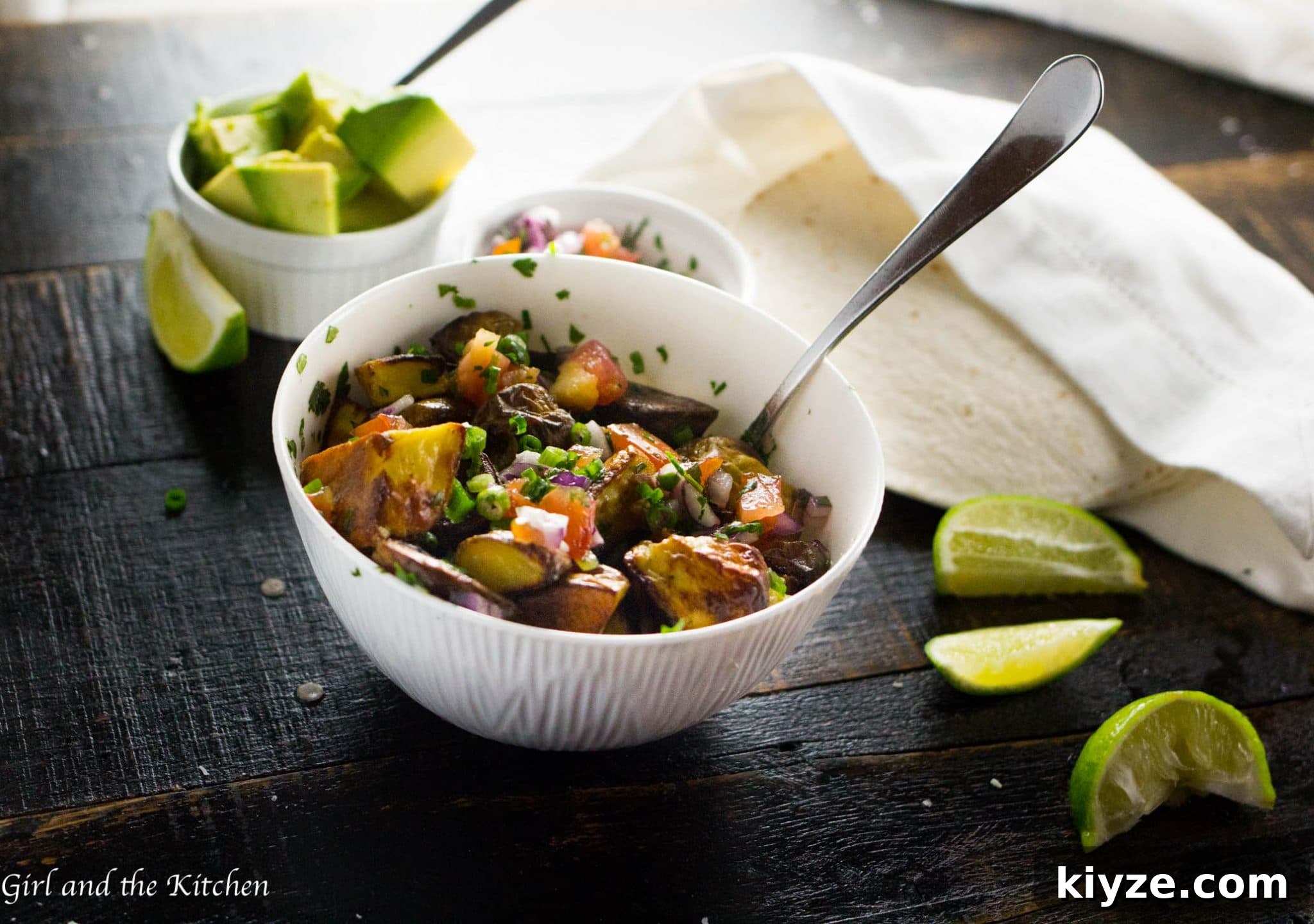 Crispy Mexican-Style Roasted Potatoes with Spicy Citrus Seasoning 5 Classic roasted potatoes baked with classic Mexican spices and tossed together with a zesty pico de gallo! Great served warm or as a healthy alternative to a potato salad!