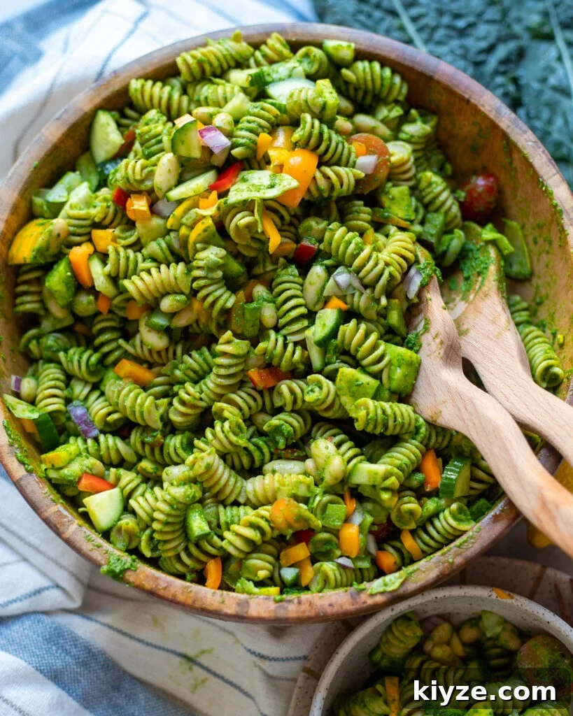 18 Flavorful Vegan Bean Salad Recipes for Every Occasion 17 image kale pesto pasta salad