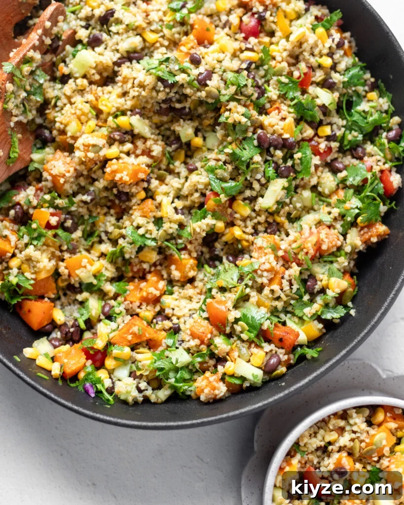 18 Flavorful Vegan Bean Salad Recipes for Every Occasion 5 colorful veggie packed grain salad