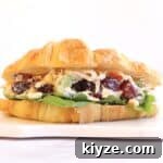 Chicken Salad Sandwich on a Croissant