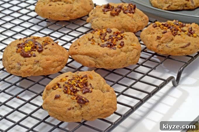 Orange Chocolate Ribbon Cookies Recipe — Zesty Cocoa Swirls 4 a bunch of cookies on a cooling rack