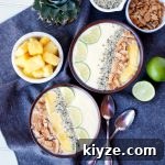 Piña Colada Smoothie Bowl Recipe — Tropical Coconut Pineapple Bowl 7 piña colada smoothie bowls | The Baking Fairy