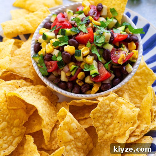 Zucchini Salsa Recipe: Fresh, Spicy, and Ready in Minutes 6 Zucchini Salsa with Chips
