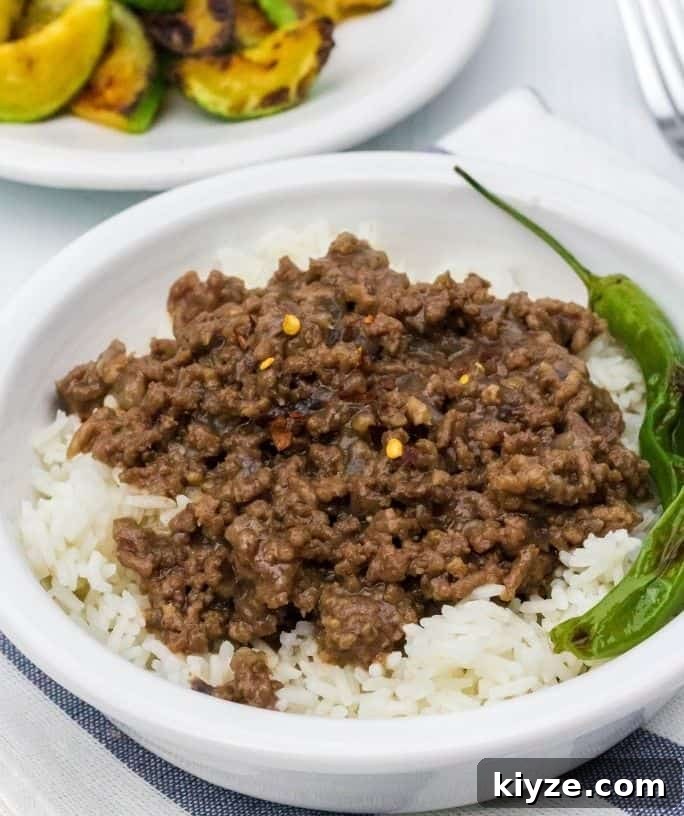 Top Instant Pot Asian Recipes for Flavorful Weeknight Meals 11 white bowl with Instant Pot Korean beef and rice