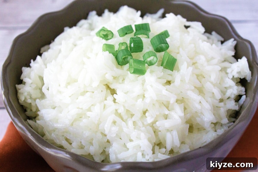 Top Instant Pot Asian Recipes for Flavorful Weeknight Meals 4 jasmine rice in a brown bowl