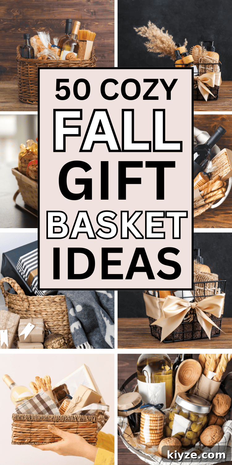 Cozy Fall gift basket ideas
