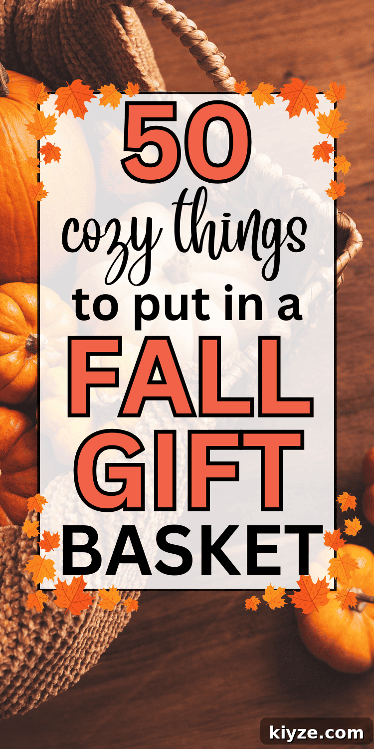 Cozy Fall gift basket ideas