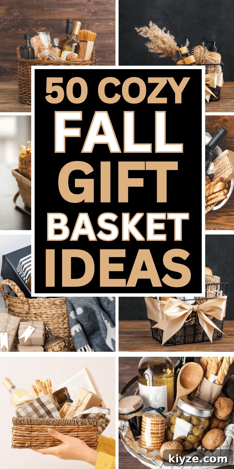 Cozy Fall gift basket ideas