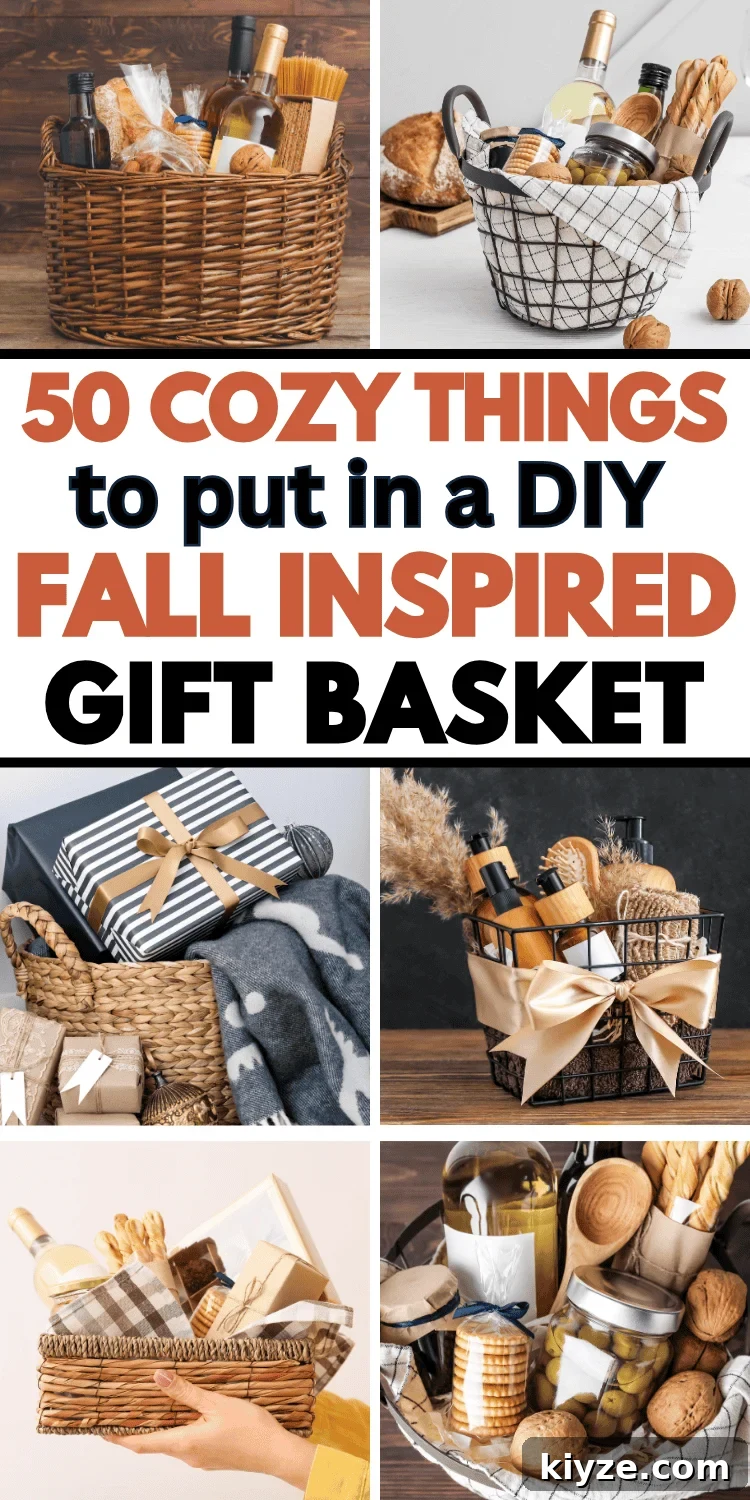 Cozy Fall gift basket ideas