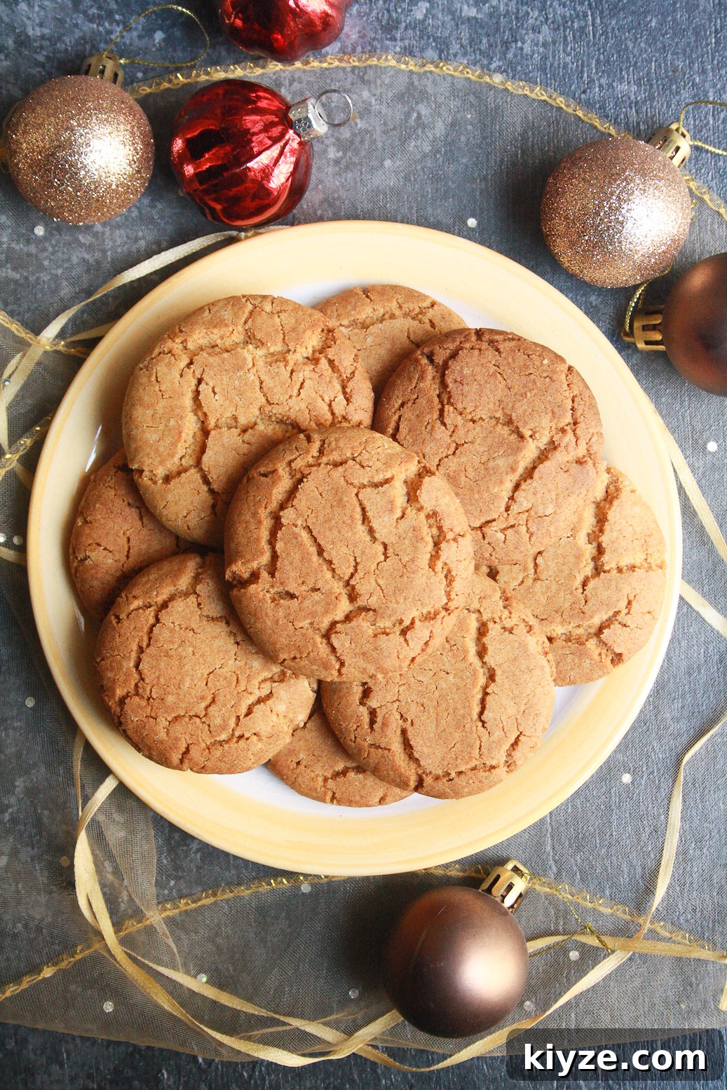 Crispy Eggless Ginger Biscuits Recipe – Crunchy Spice Cookies 3 Perfectly sweet and spicy ginger biscuits waiting to be dunked into a mug of hot tea!