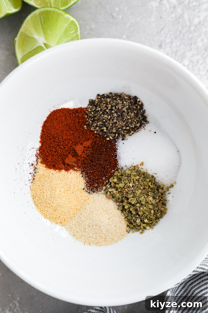 Homemade Fajita Seasoning Mix for Authentic Tex-Mex Flavor 2 Ingredients used to make homemade fajita seasoning