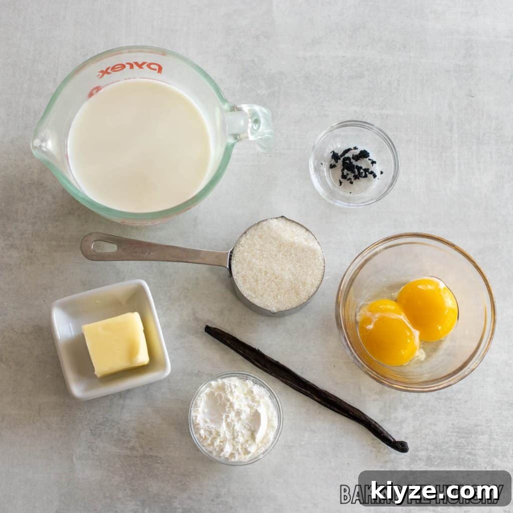 Silky Vanilla Bean Custard Recipe 4 ingredients in bowls