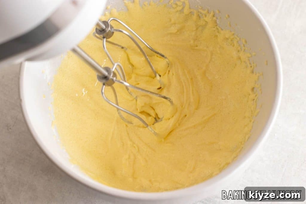 Silky Vanilla Bean Custard Recipe 6 egg yolks mixed with sugar and cornstarch until pale