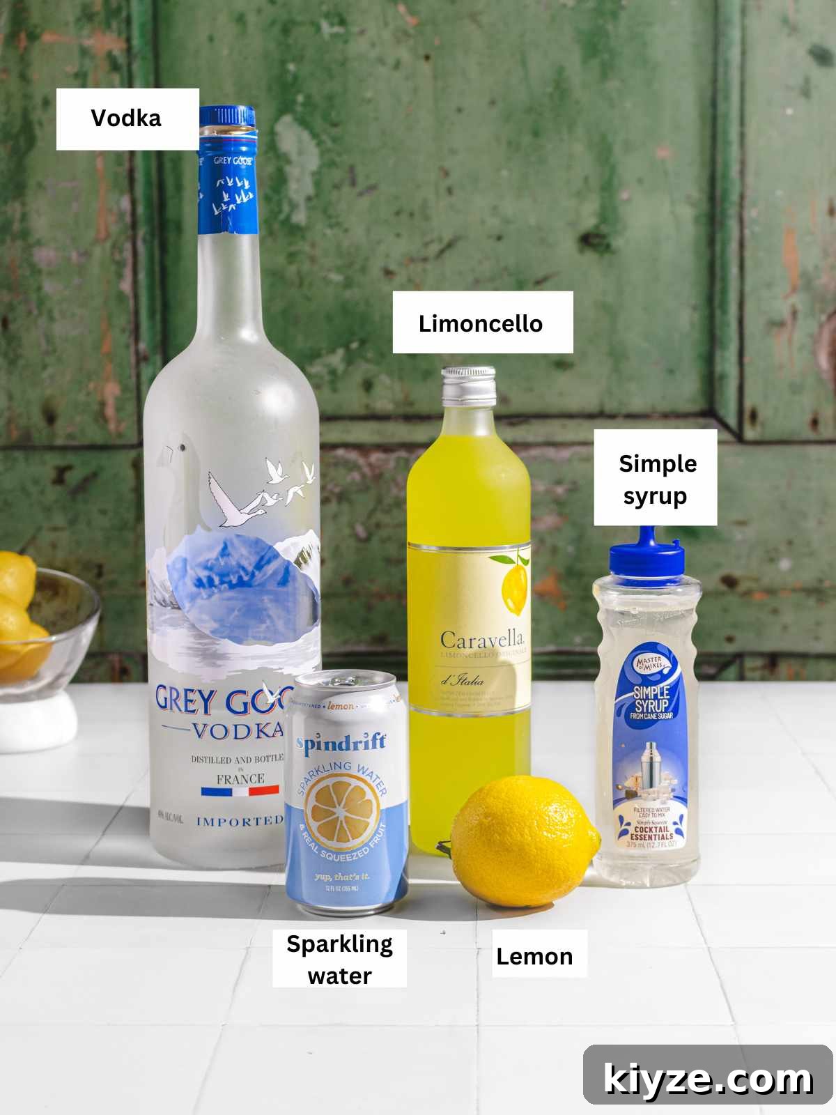 Homemade Lemonade Recipe — Fresh Italian Limonata 4 Ingredient list for limonata.