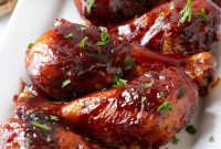 Crispy Oven-Baked BBQ Chicken Drumsticks