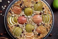 Vegan Apple Hazelnut Frangipane Tart