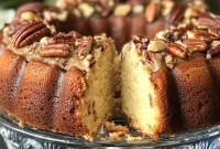 Classic Butter Pecan Pound Cake with Brown Butter Glaze
