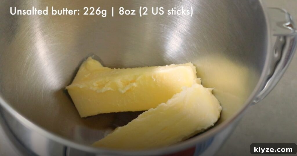 soft butter in a bowl