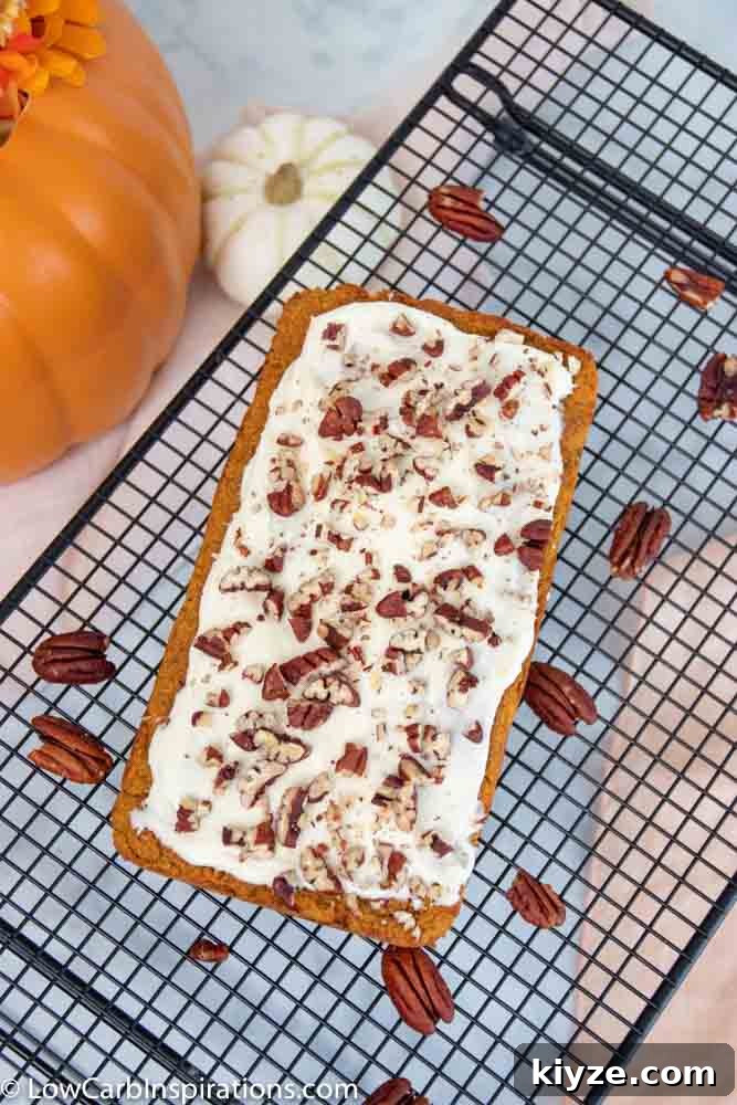 Moist Low-Carb Pumpkin Bread with Cream Cheese Frosting 13 Low Carb Pumpkin Bread with Cream Cheese Frosting