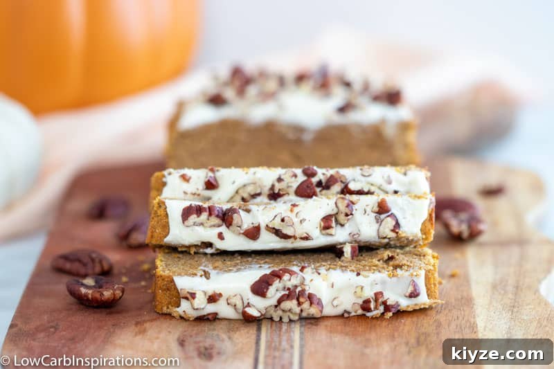Moist Low-Carb Pumpkin Bread with Cream Cheese Frosting 15 Low Carb Pumpkin Bread with Cream Cheese Frosting
