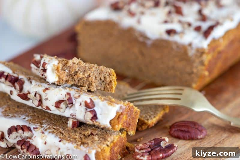 Moist Low-Carb Pumpkin Bread with Cream Cheese Frosting 20 Low Carb Pumpkin Bread with Cream Cheese Frosting