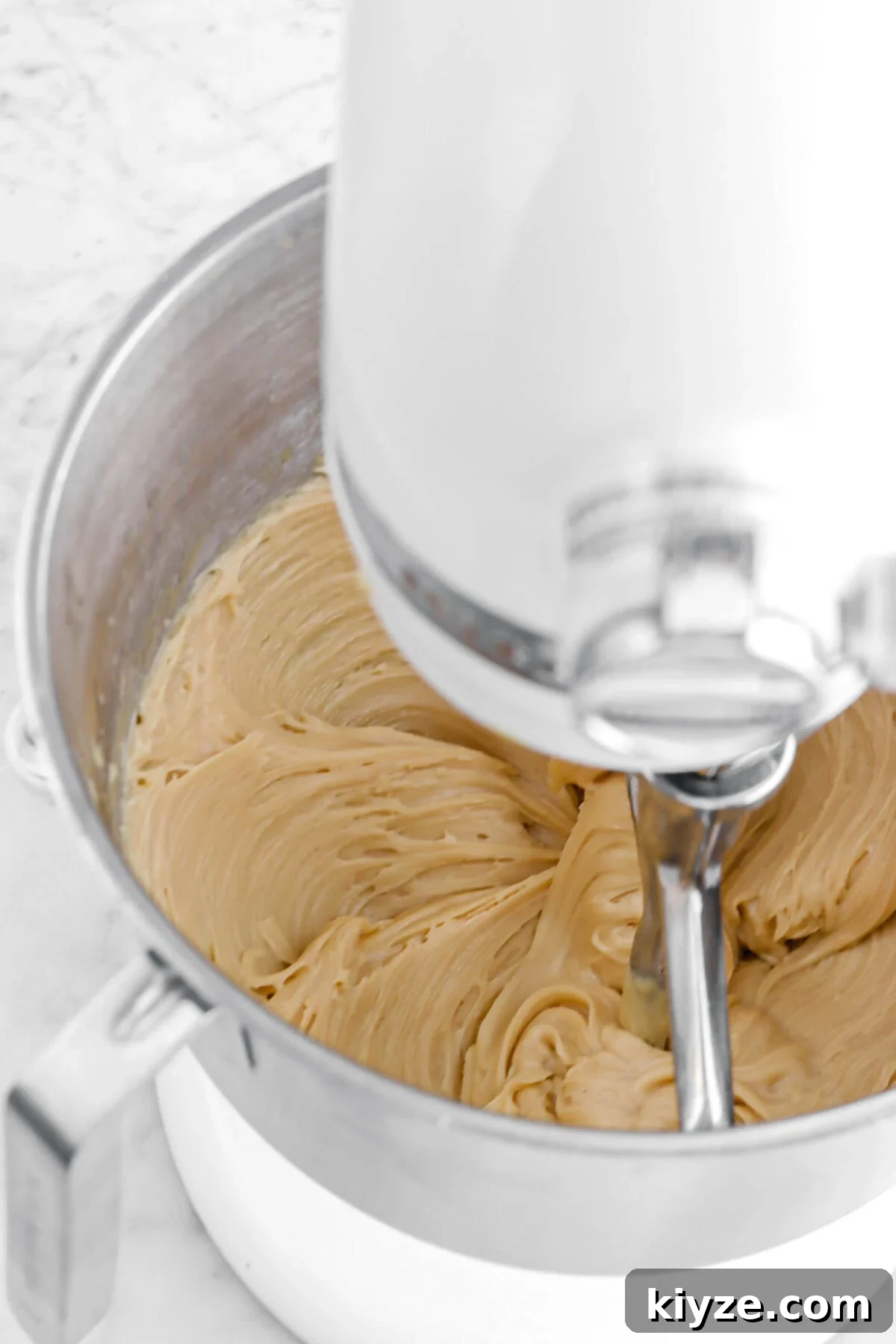 Old-Fashioned Maple Fudge Recipe 12 fudge in stand mixer.