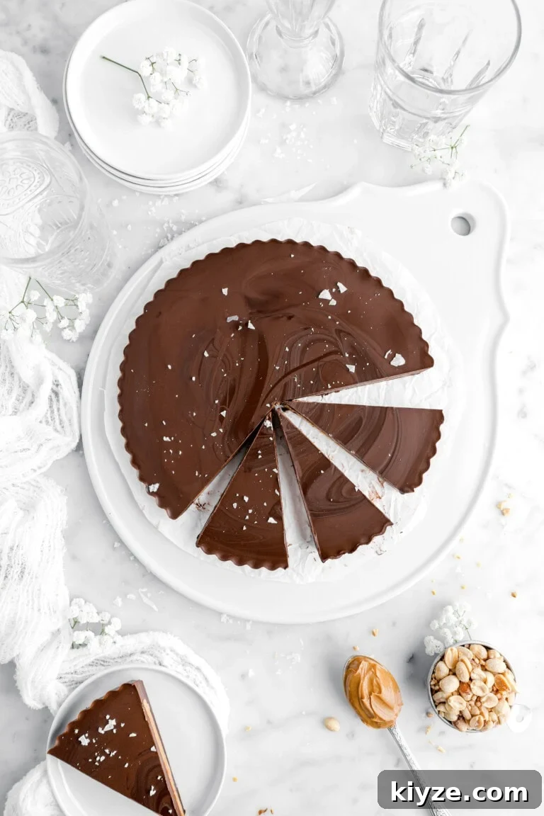 cut giant peanut butter cup